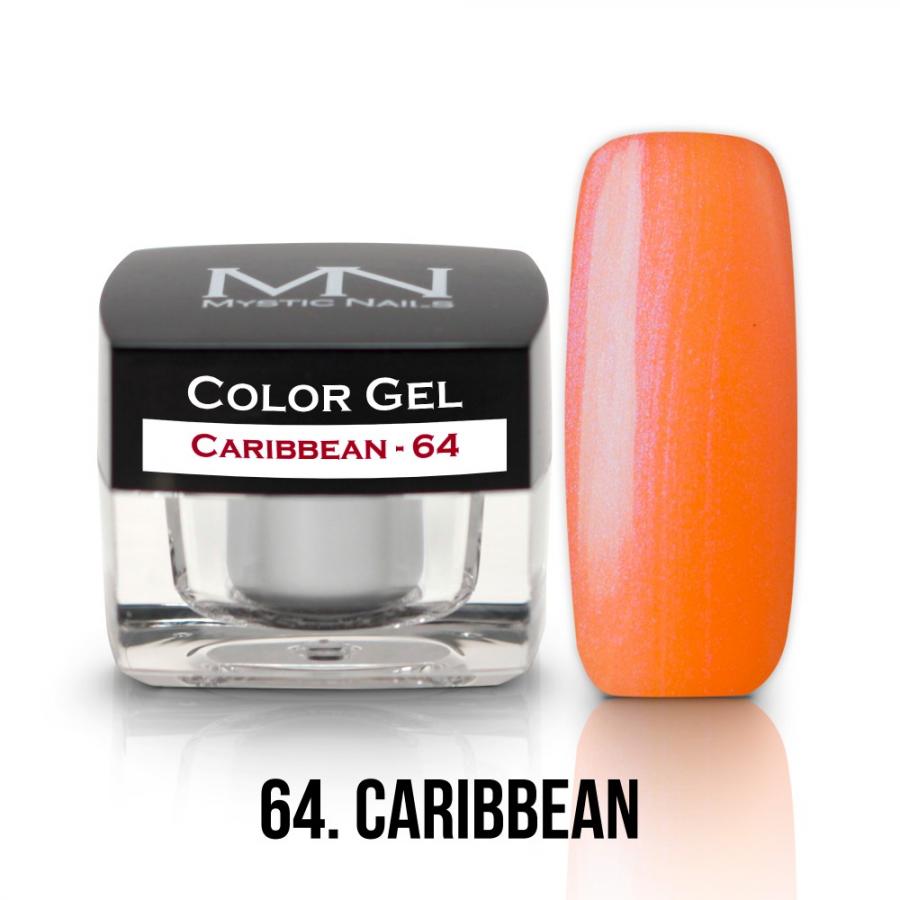 Farebný UV gél - 64 Caribbean- 4g