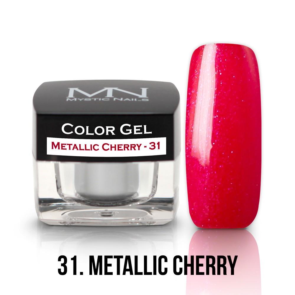 Farebný UV gél - 31 Metalic Cherry - 4g