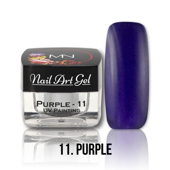 UV Painting Nail Art gel 11 - Purpurová