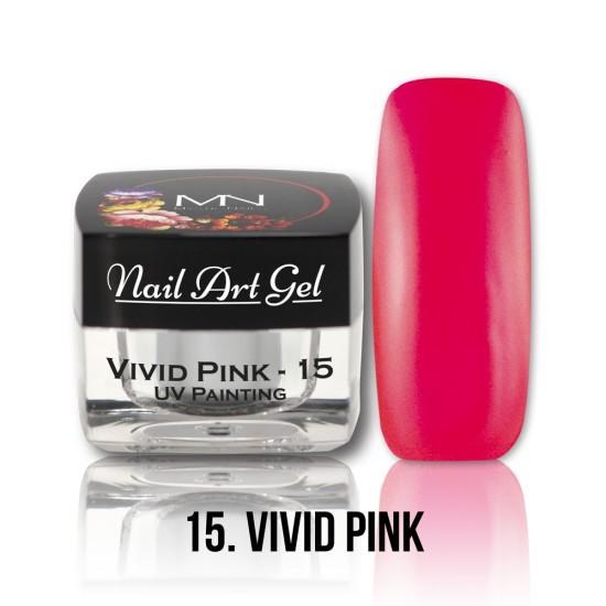 UV Painting Nail Art gel 15 - Vivid Pink