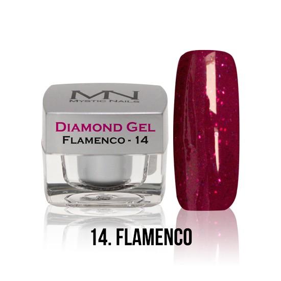 Diamond Gel - no. 14. - Flamenco -4g