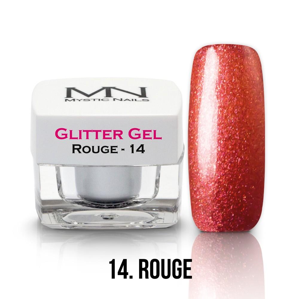 Glitter gél - No.14 - Rouge - Rúž
