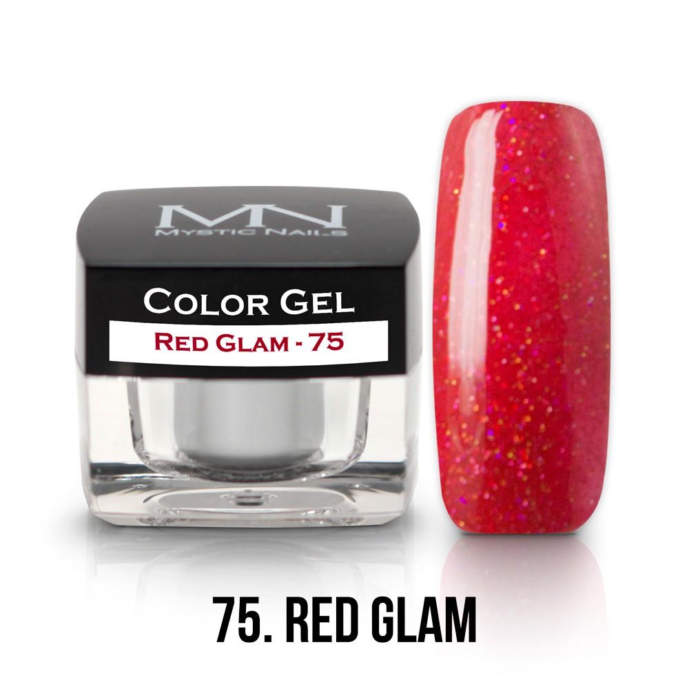 Farebný UV gél - 75 - Red Glam - 4g