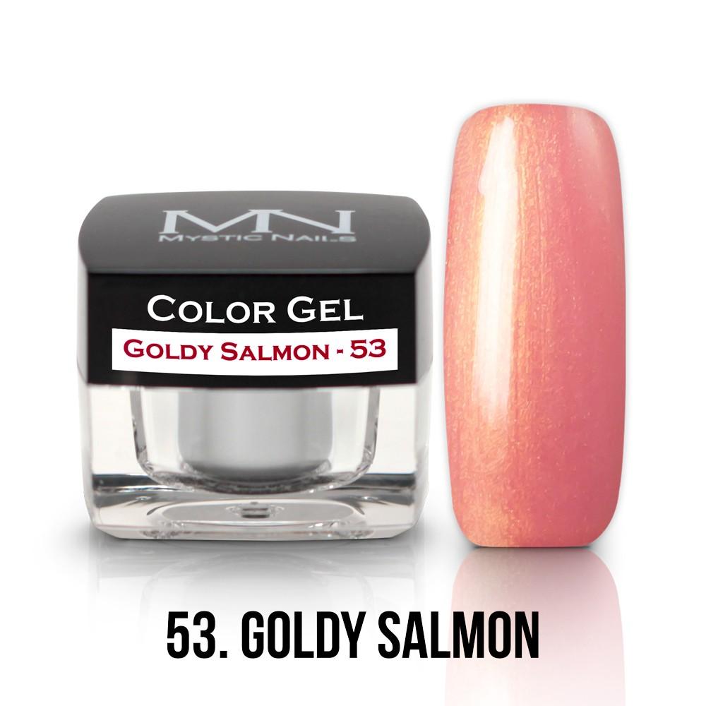 Farebný UV gél - 53 Goldy Salmon- 4g