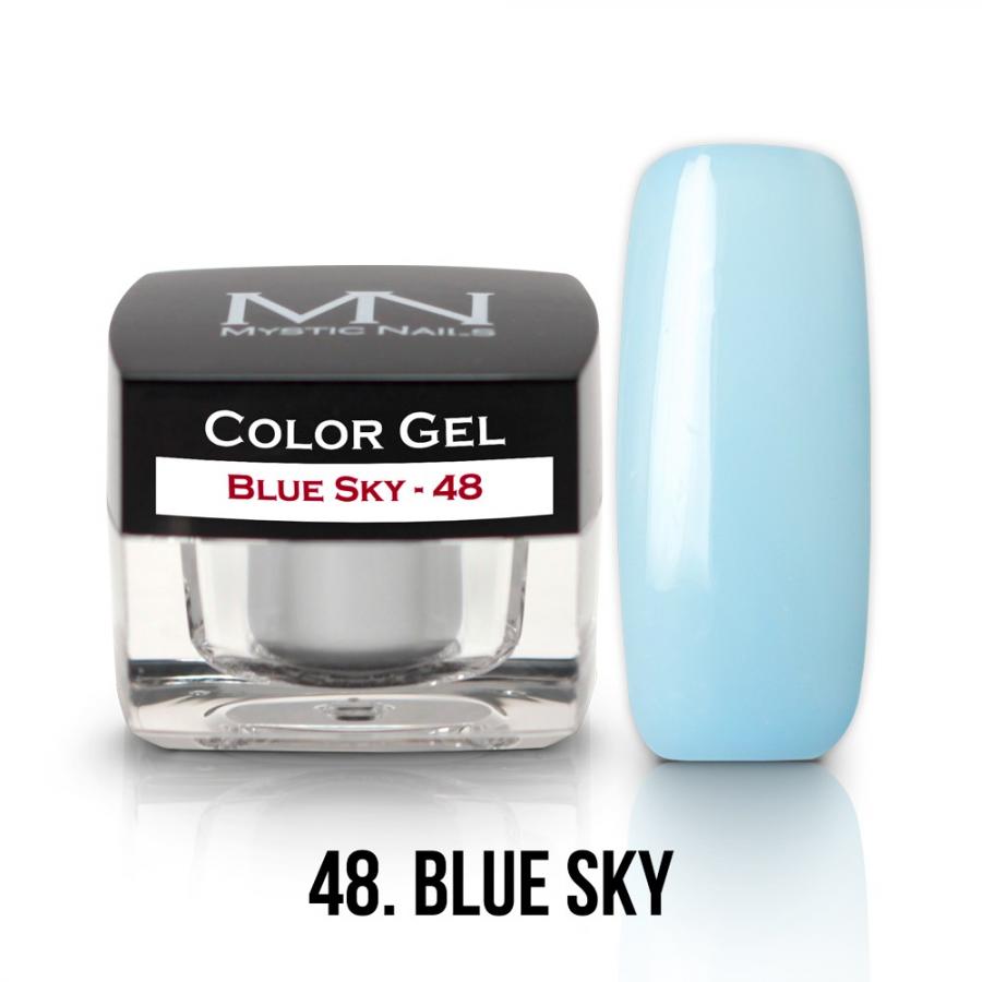 Farebný UV gél - 48 Blue Sky - 4g