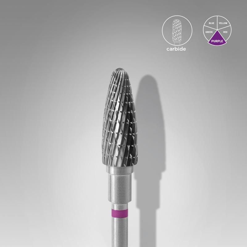 Staleks Karbidový brúsny nadstavec - “corn” purple - FT90V050/13
