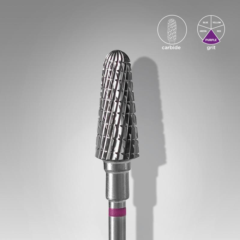 Staleks Karbidový brúsny nadstavec - “frustum” purple - FT70V060/14