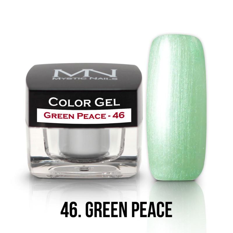 Farebný UV gél - 46 Green Peace - 4g