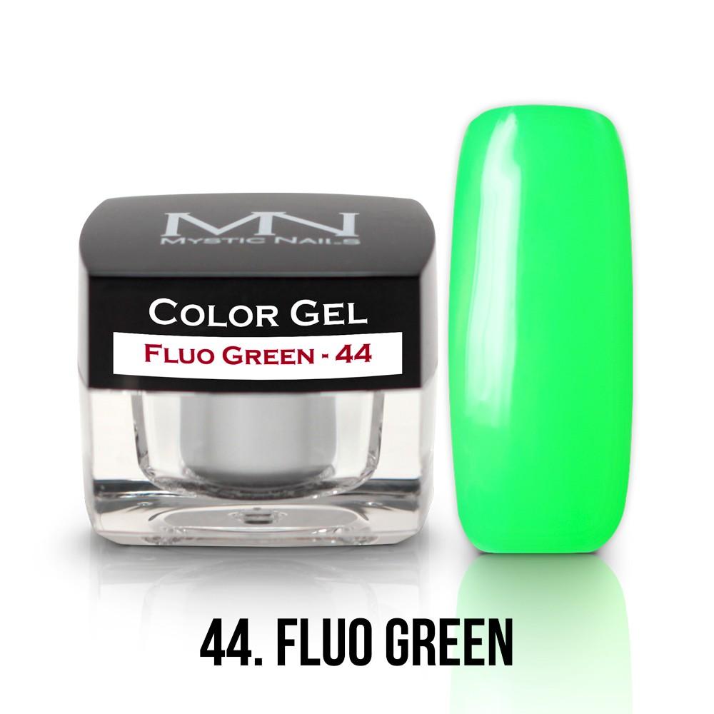 Farebný UV gél - 44 Fluo Green - 4g