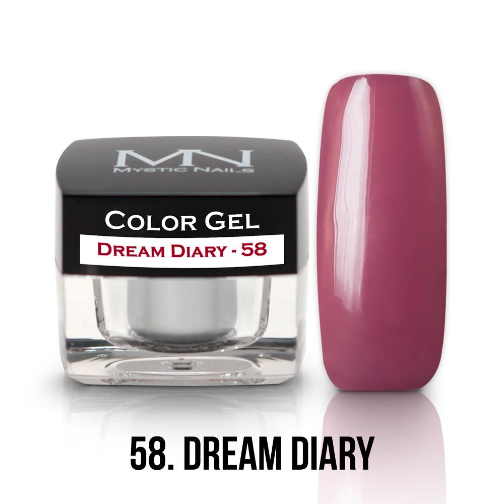 Farebný UV gél - 58 Dream Diary- 4g