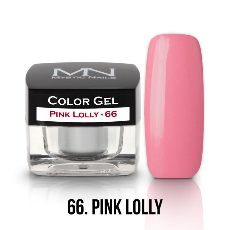 Farebný UV gél - 66 Pink Lolly- 4g