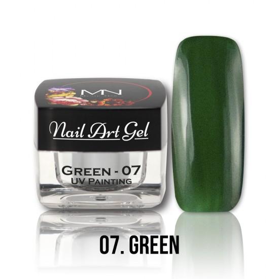 UV Painting Nail Art gel 07 - Zelená