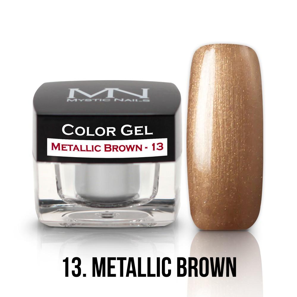 Farebný UV gél - 13 -Metalic Brown- 4g