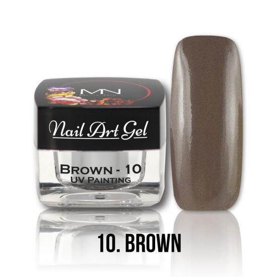 UV Painting Nail Art gel 10 - Hnedá